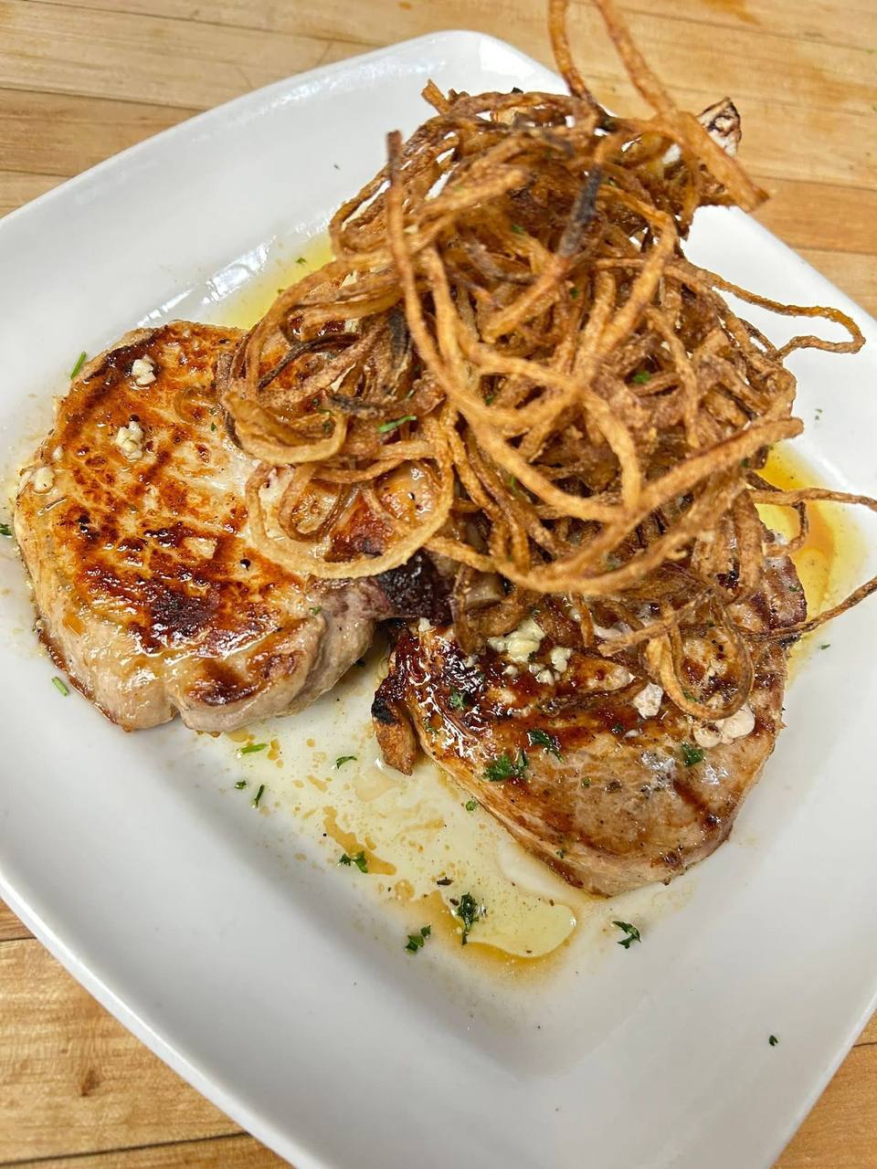 Pork chop dinner